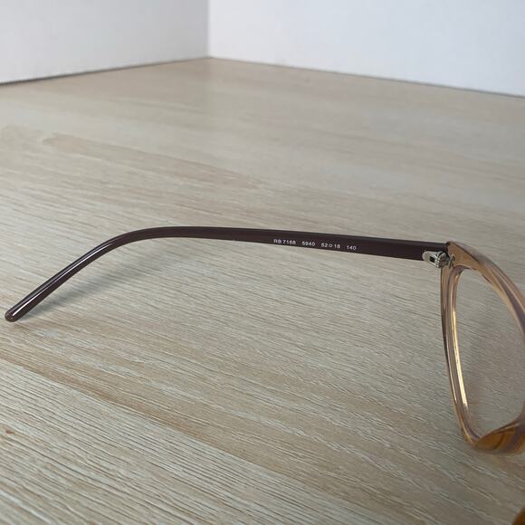 Ray-Ban RB7188 5940 Eyeglasses Sunglasses Brown Cat Eye Frames Only 52-18-140 - Picture 4 of 8